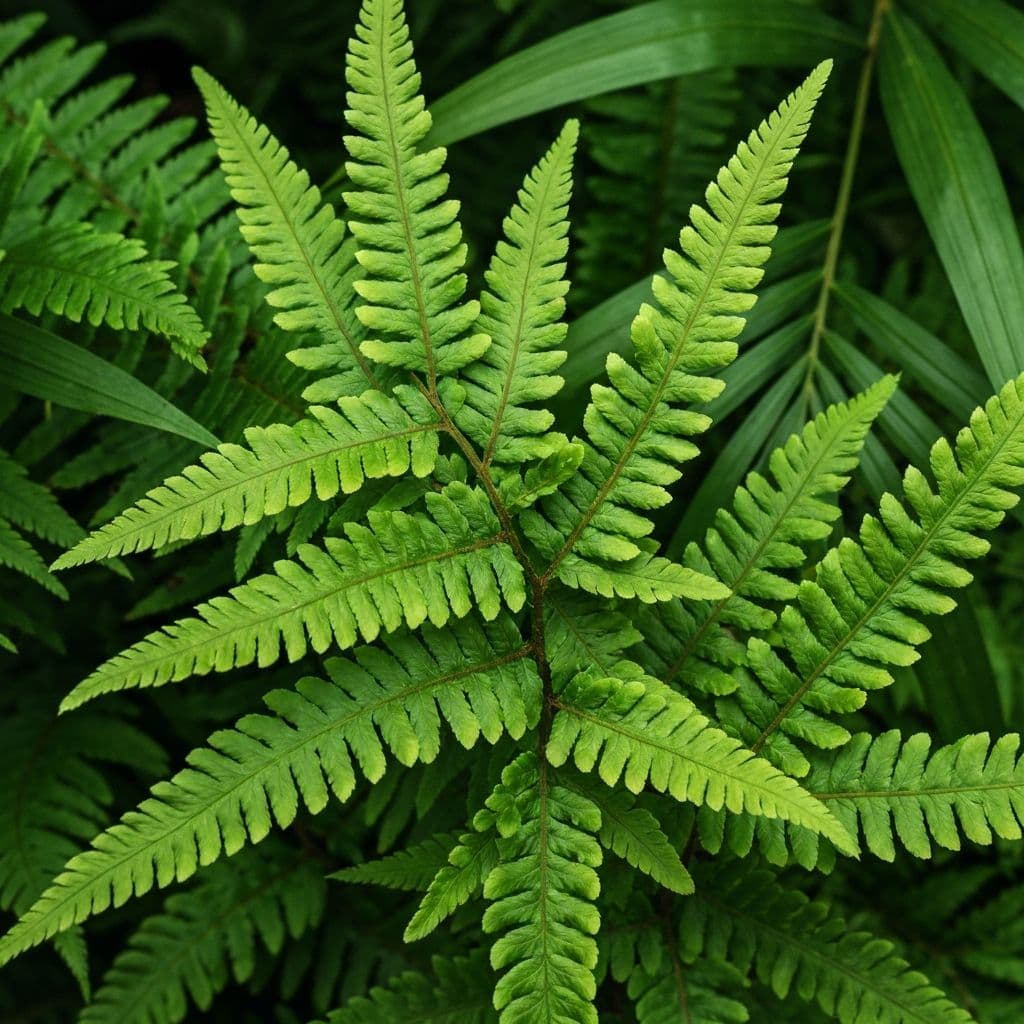 Lush green foliage